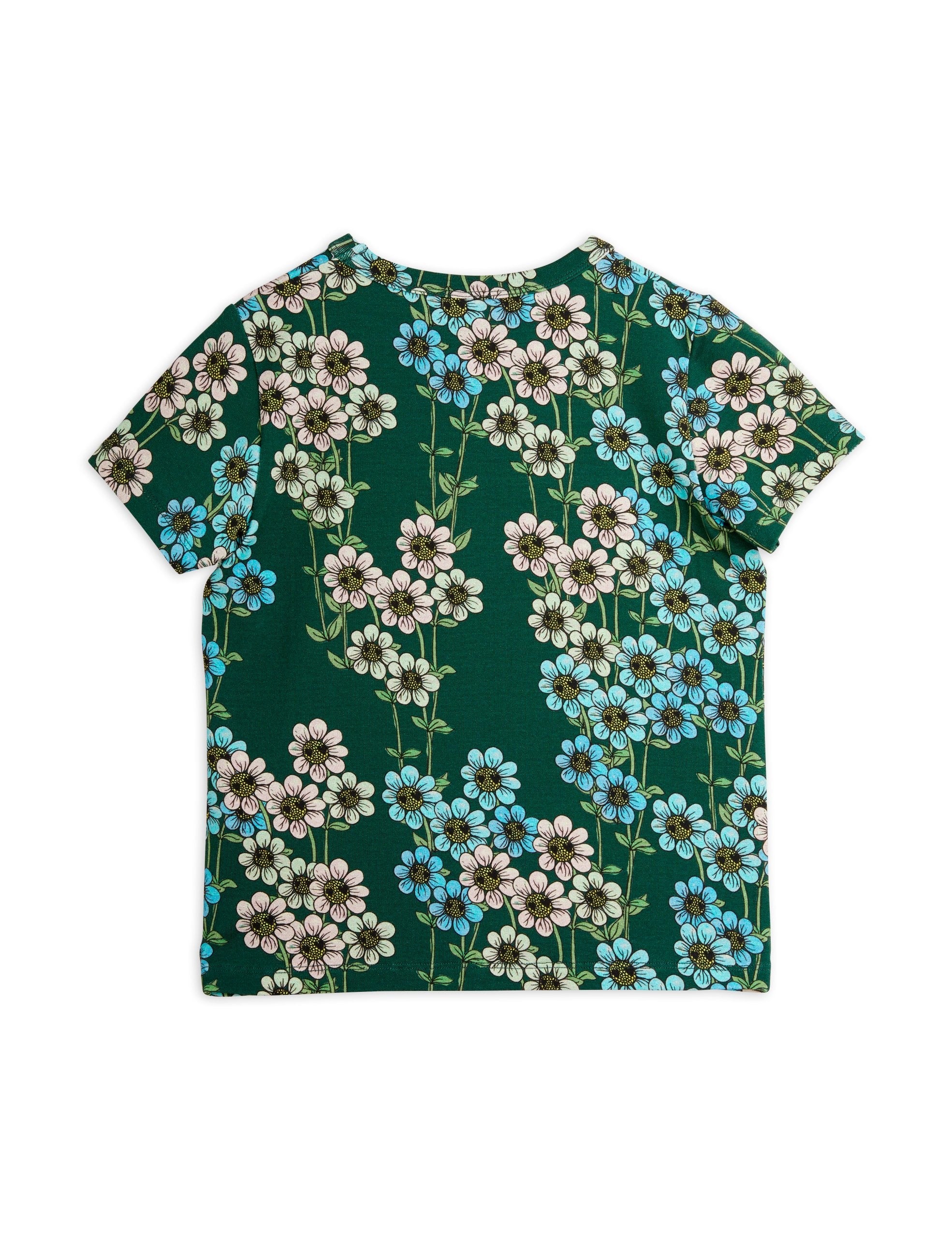 Camiseta Daisys flores verde