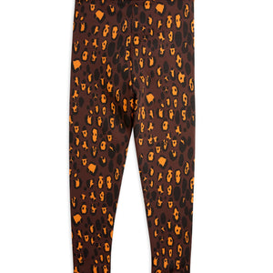 Leggings marrones de leopardo