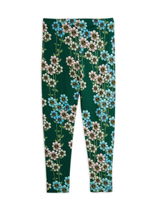 Leggings daisys flores verdes