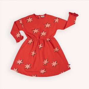 Vestido Rojo Stars volantes