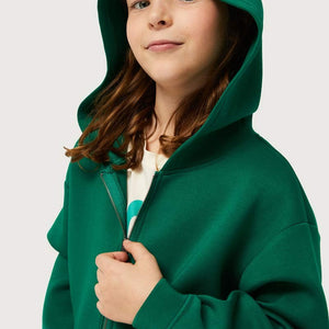 sudadera capucha verde