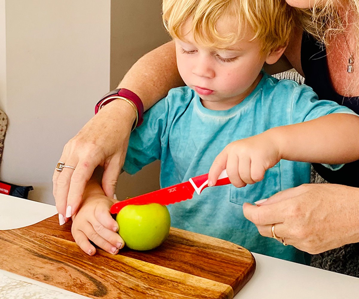 Cuchillo cocina infantil menta