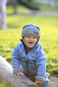 Chaqueta polar azul