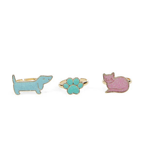 anillos perro - set de 3