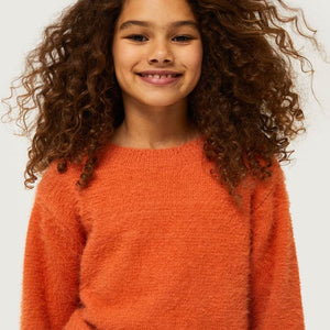 knitted sweater orange