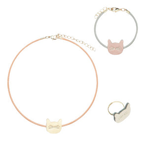 Conjunto joyas gato