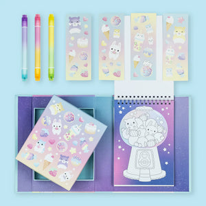 set para colorear kawaii pastel