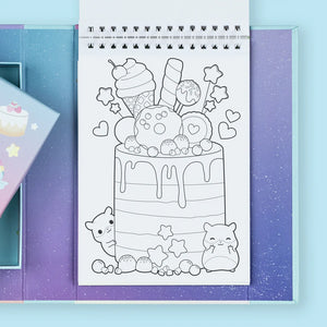 set para colorear kawaii pastel