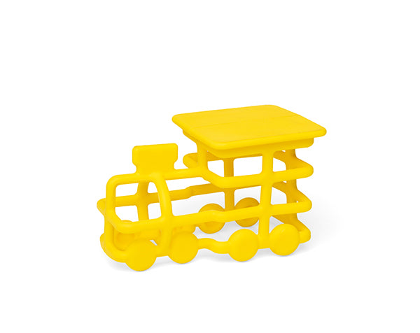 Mordedor tren amarillo