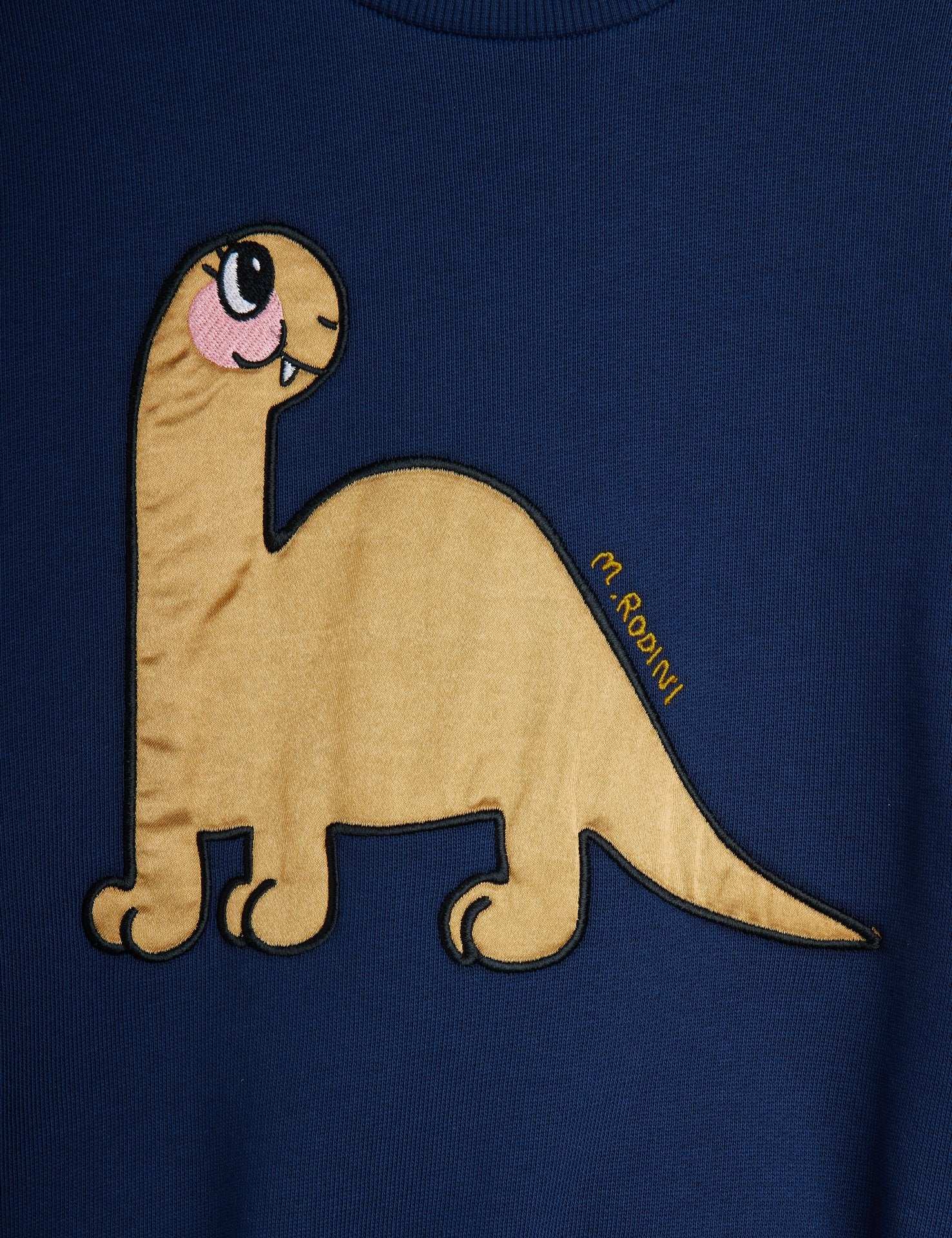 Sudadera Dino Aplique Azul