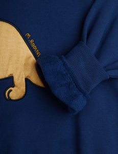 Sudadera Dino Aplique Azul