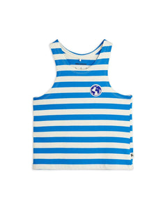 Top rayas azules y blancas