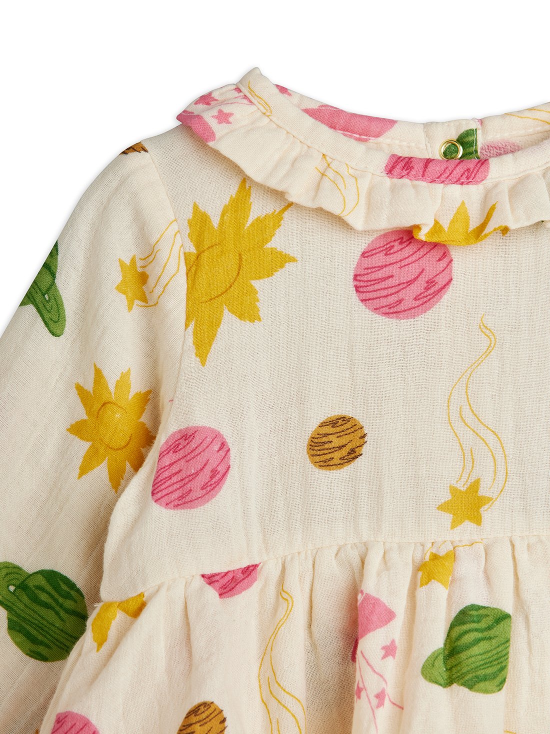 Space Print Baby Bodysuit Dress