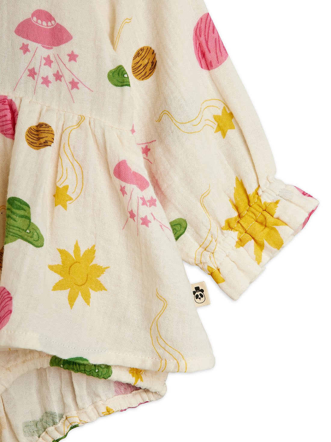 Space Print Baby Bodysuit Dress