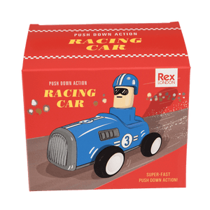 Coche de carreras azul