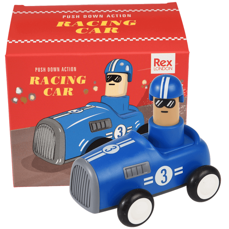 Coche de carreras azul