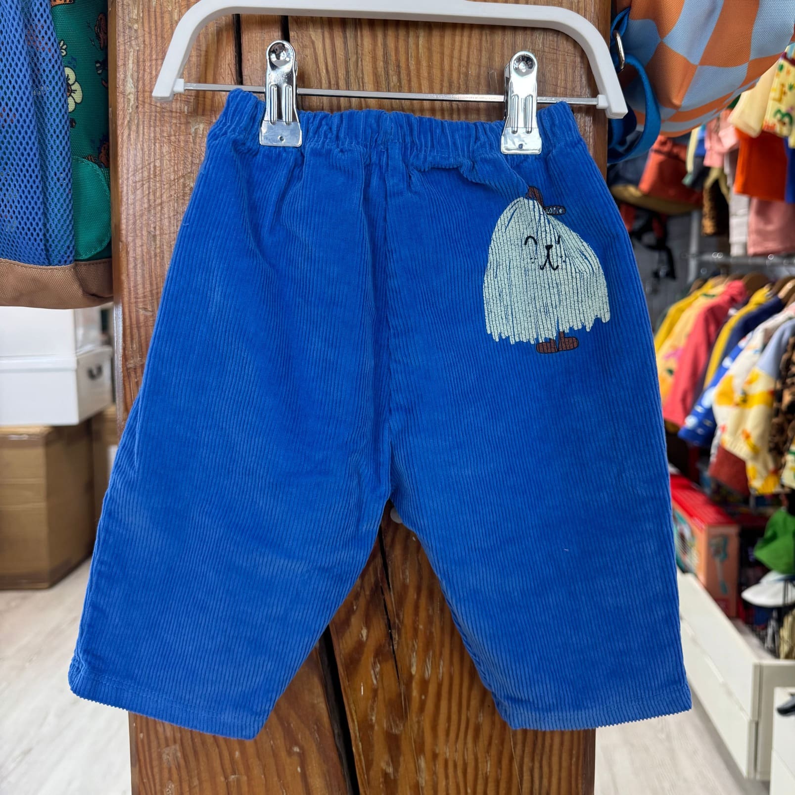 Pantalón bebé pana azul  Good Monster