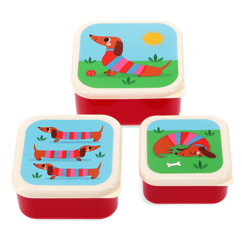 3 fiambreras perro salchicha