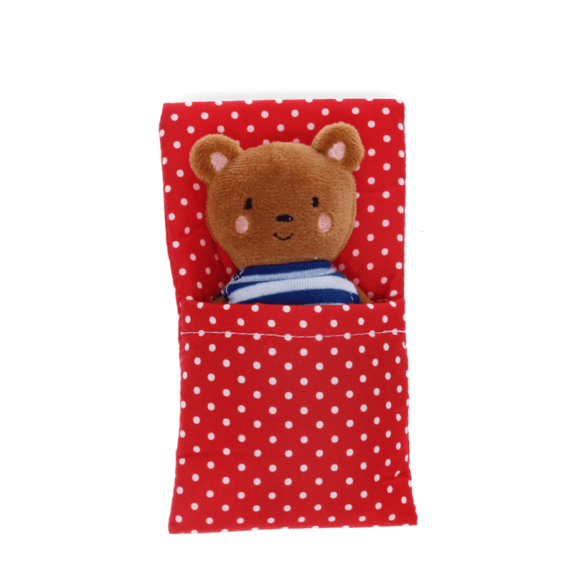 Mini oso de peluche en cajita