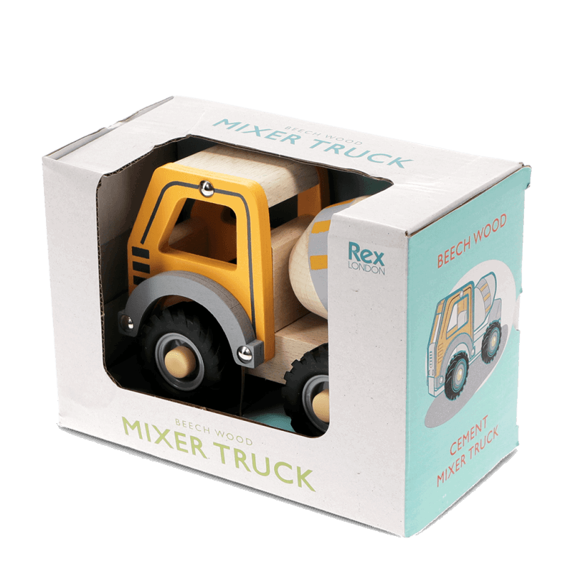 camión hormigonera de madera