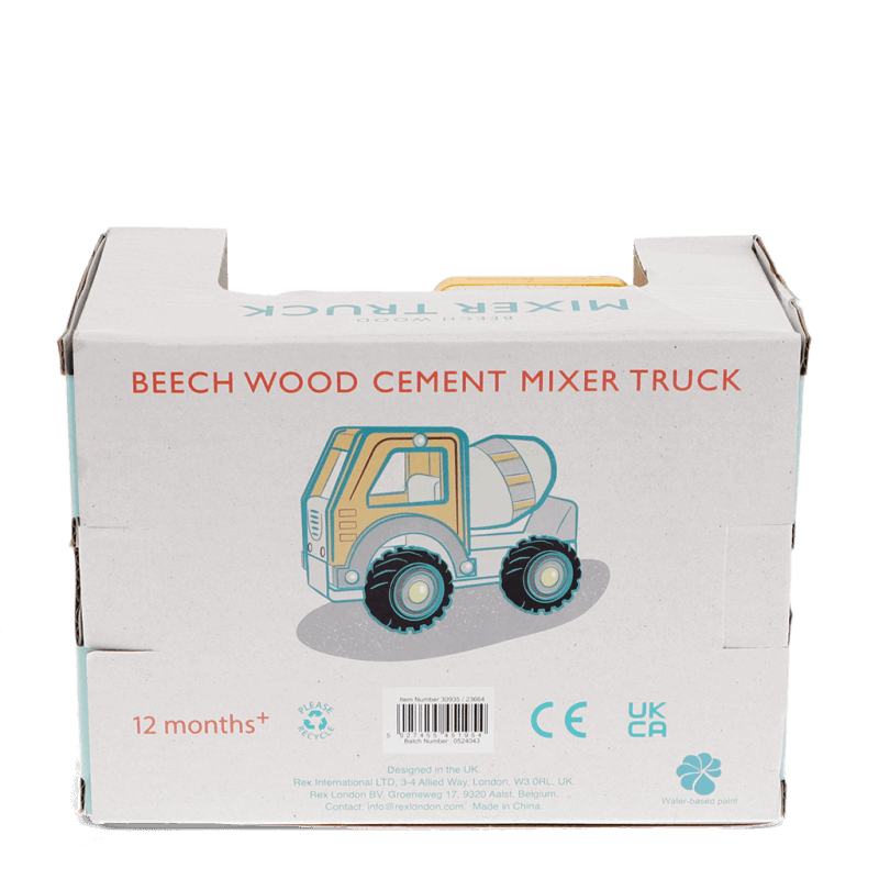 camión hormigonera de madera