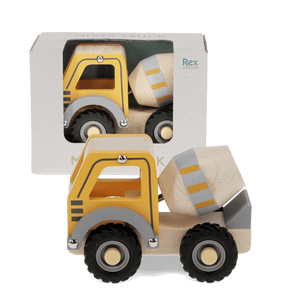 camión hormigonera de madera