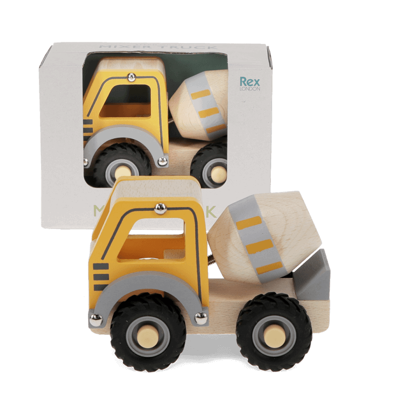 camión hormigonera de madera