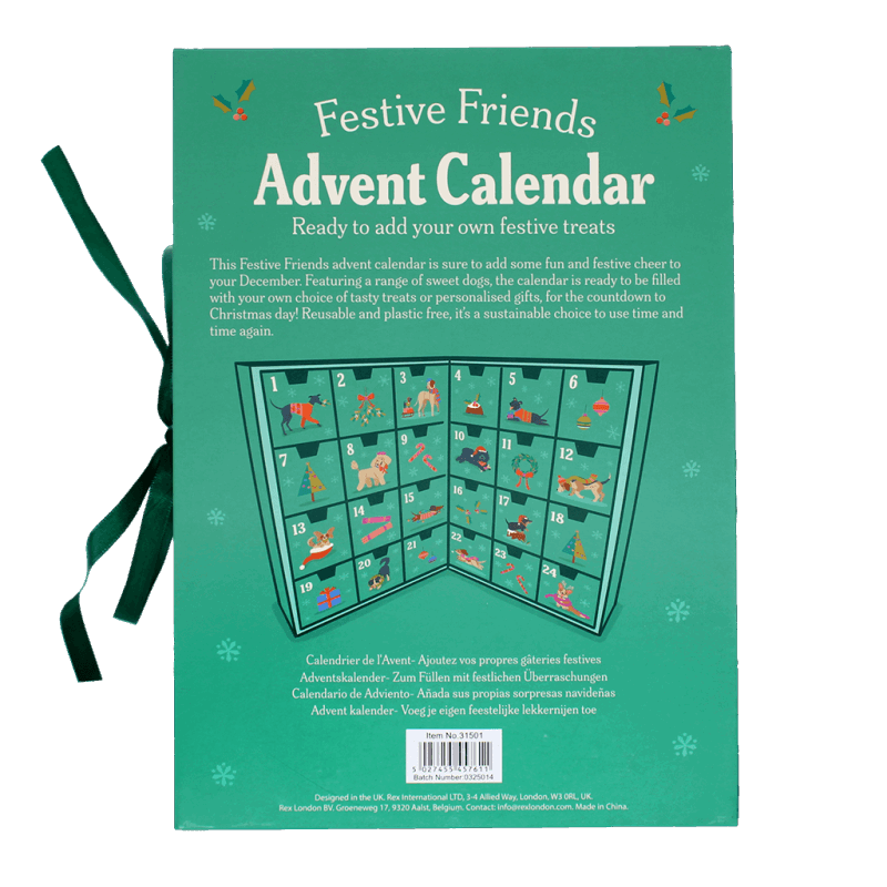 Calendario de Adviento Rellenable Perritos