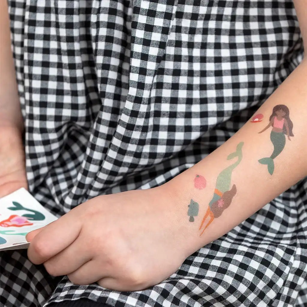 Tatuajes temporales sirena