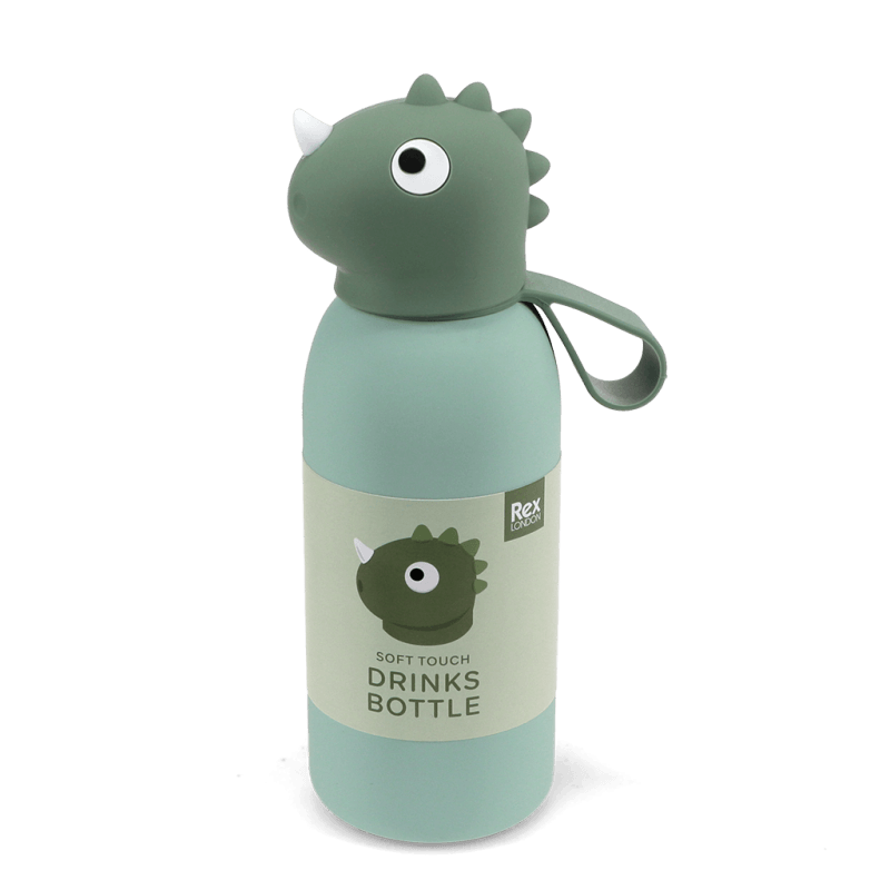 botella acero térmica cabeza de dino