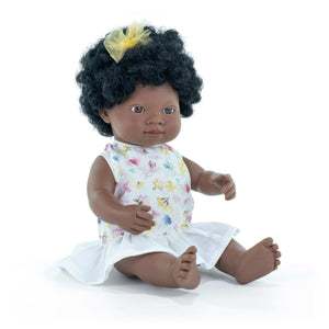 Muñeca africana 38cm vestido
