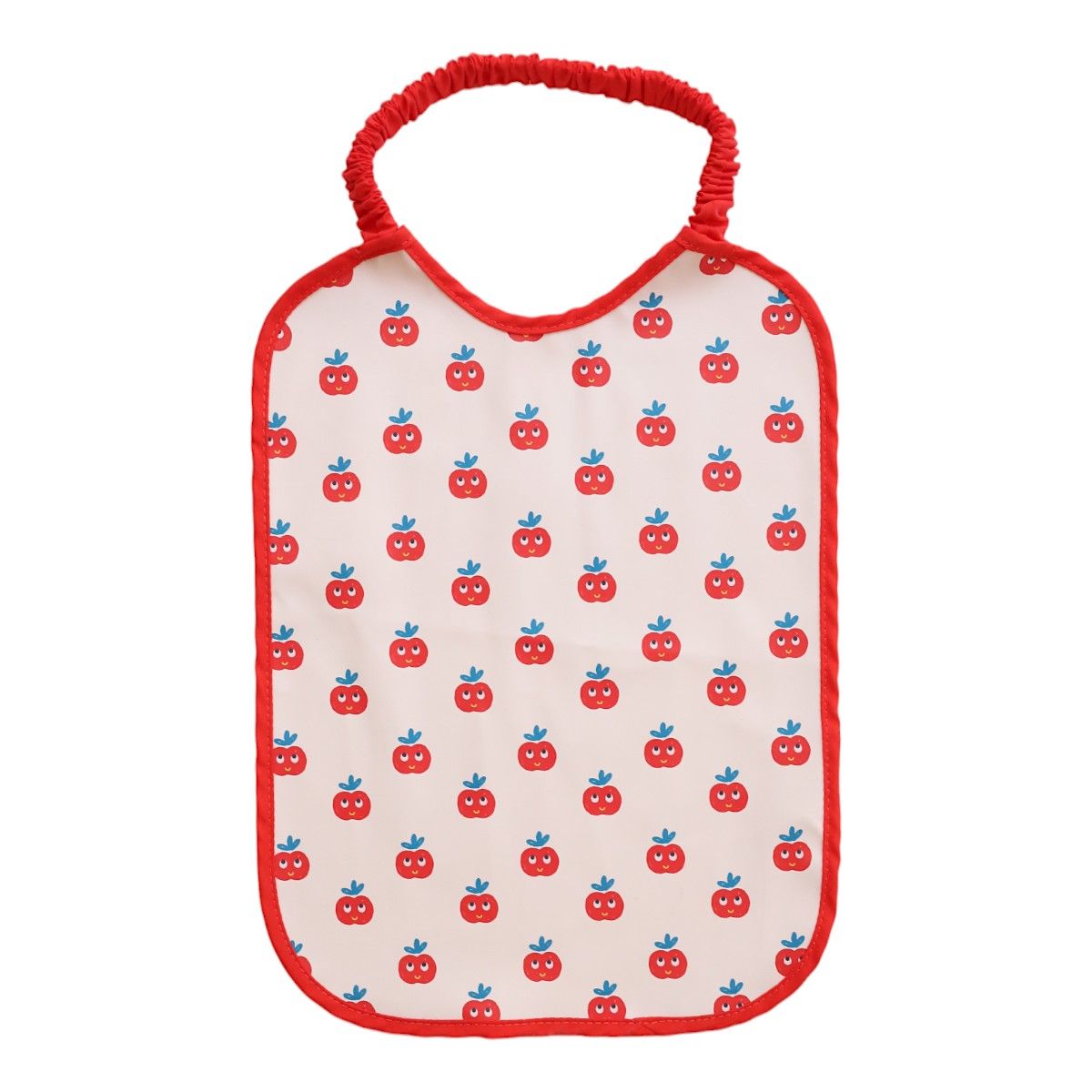 Babero impermeable cuello elástico manzanas