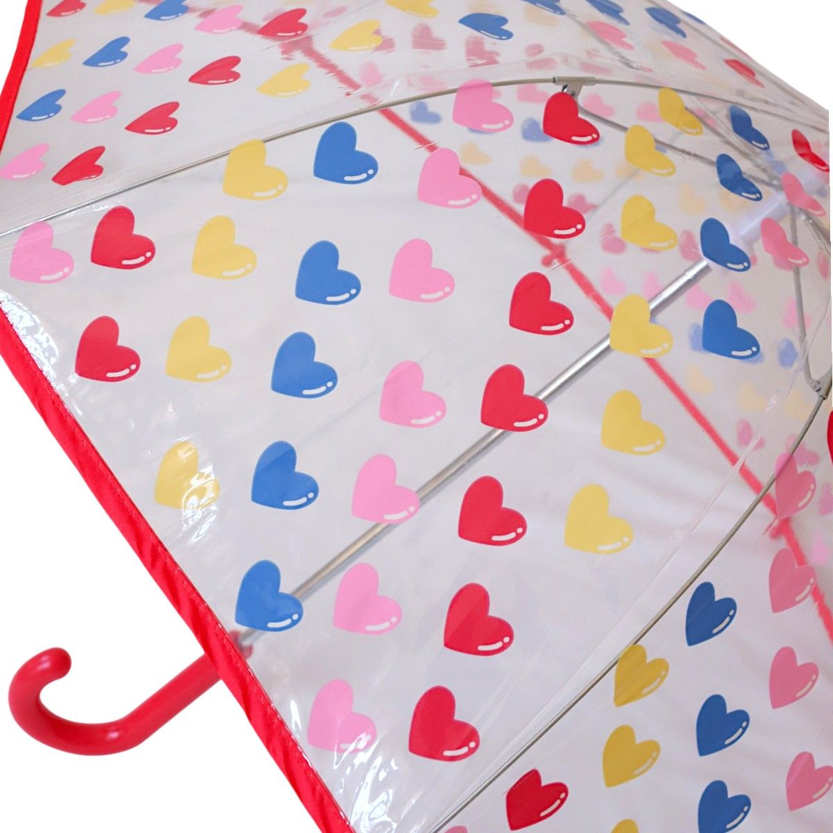 Paraguas transparente Corazones