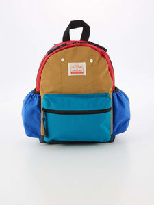 Mochila Multi Mediana Beige + Azul