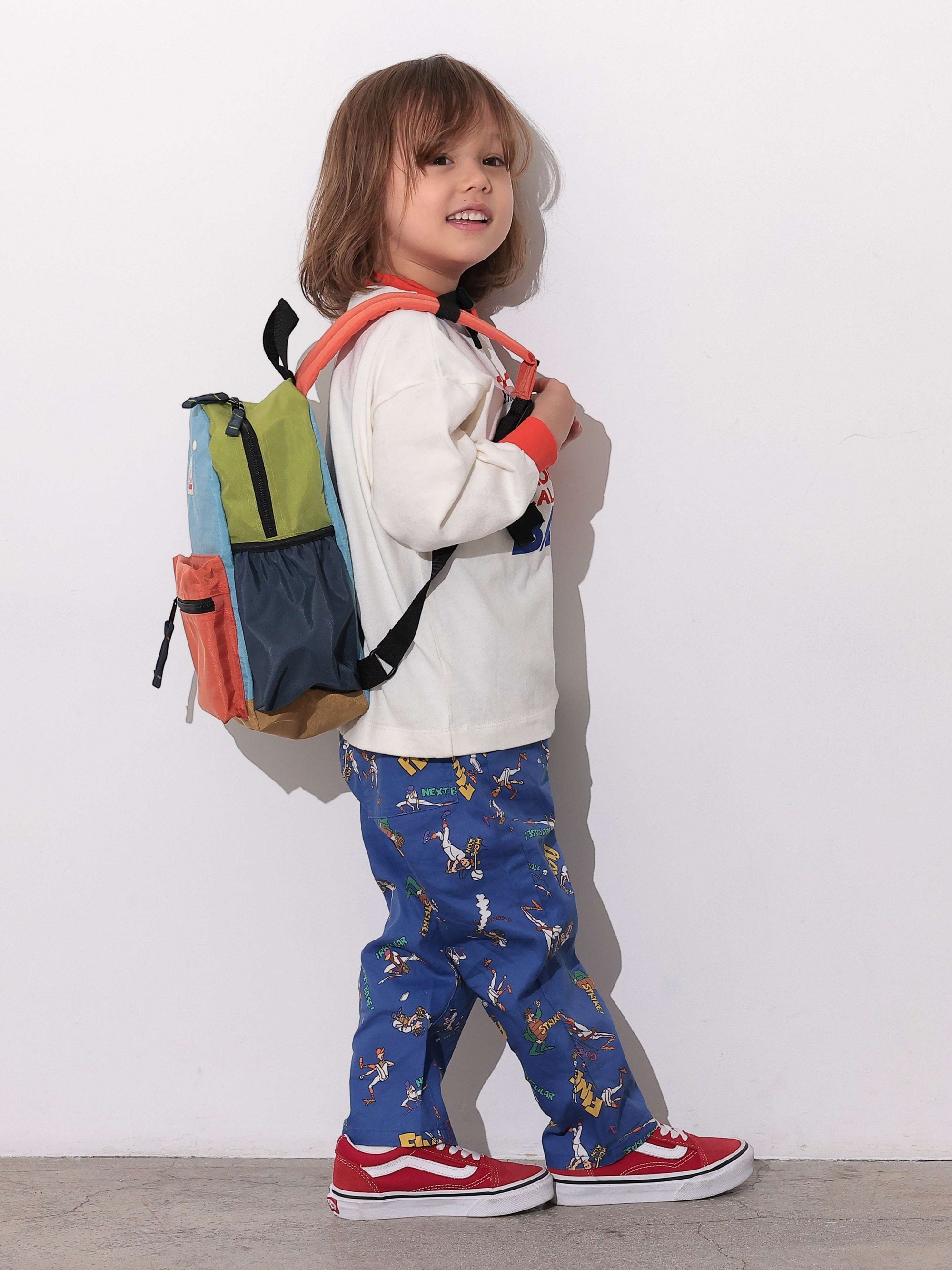 Mochila Multi Azul Claro + Lima