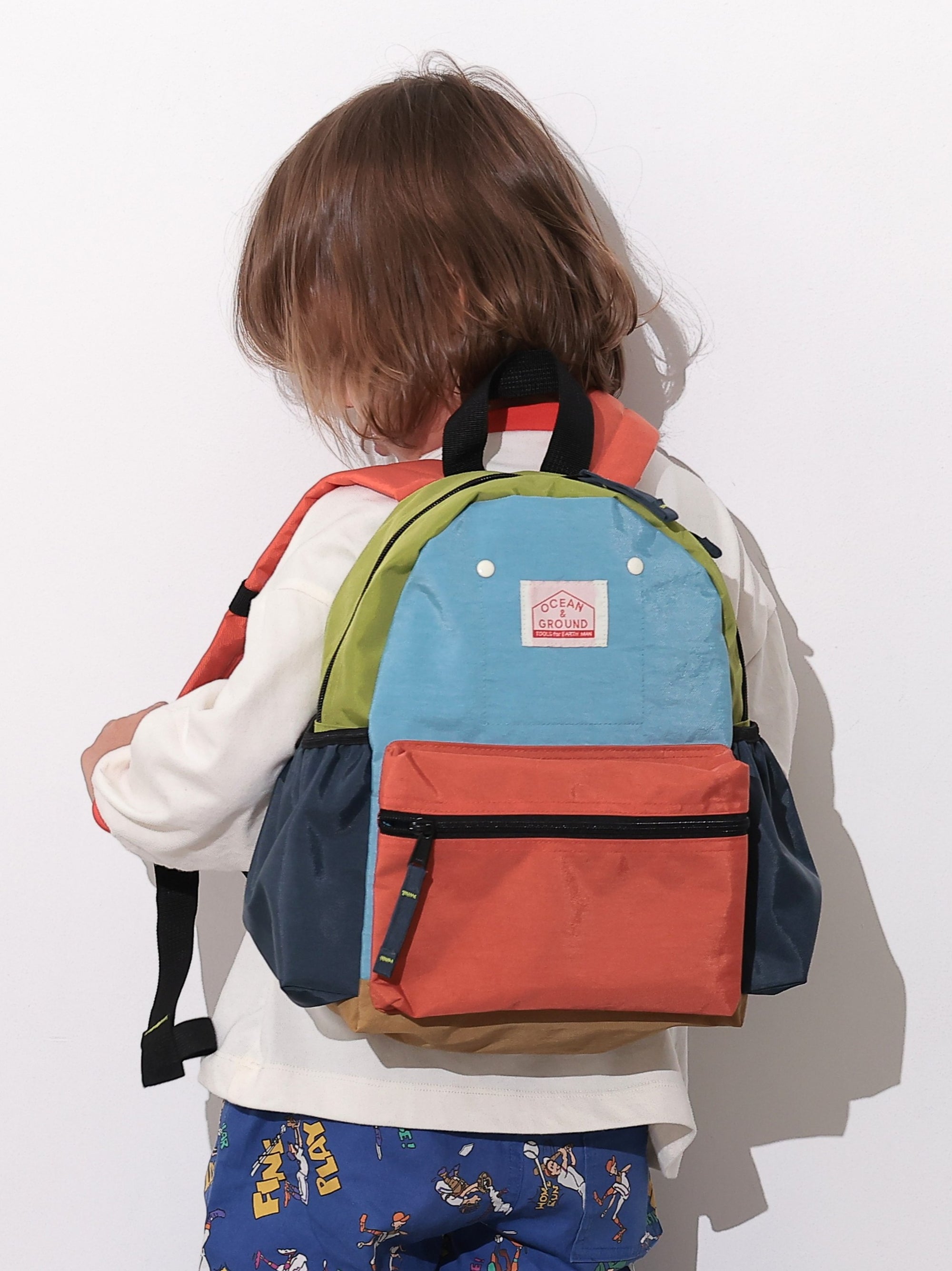 Light Blue + Lime Multi Backpack