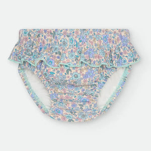 Bañador pañal flores liberty azul