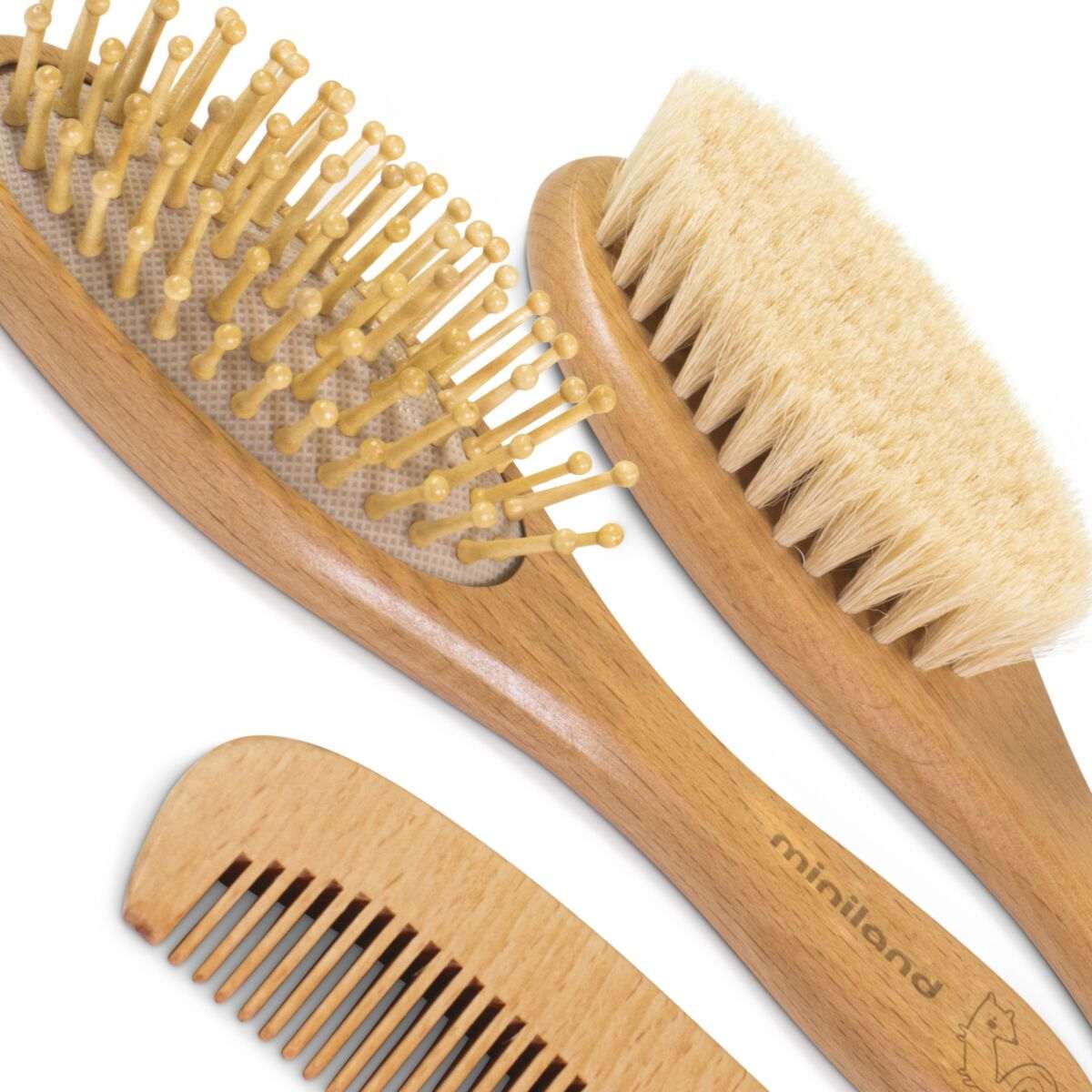 Set Cepillo y Peine Natural para Bebé