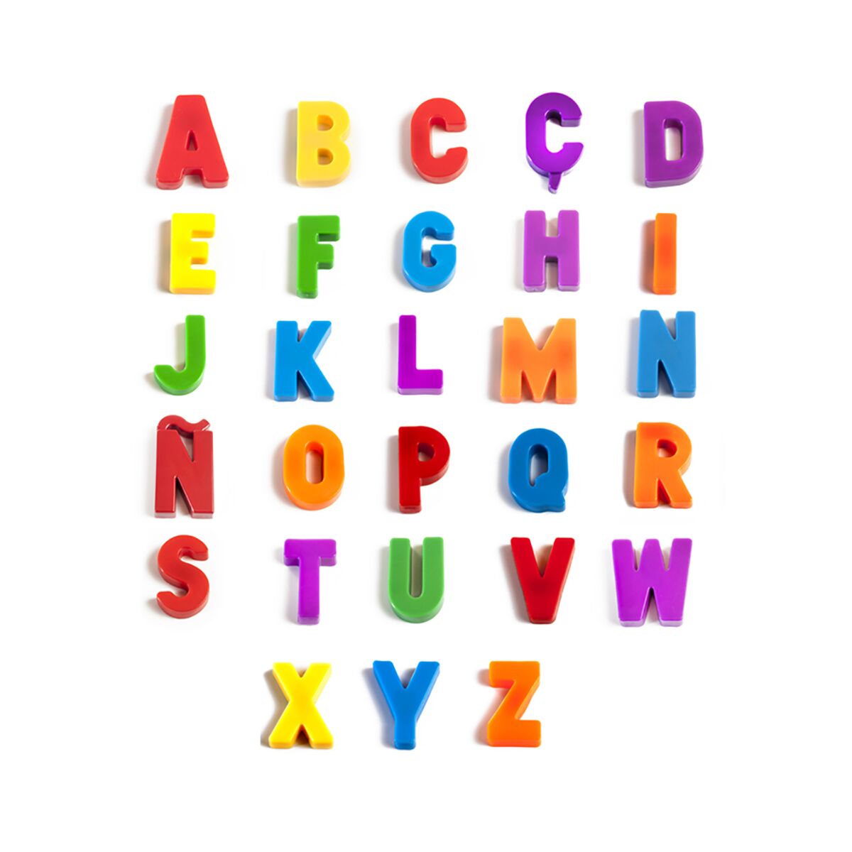 Letras magnéticas de colores
