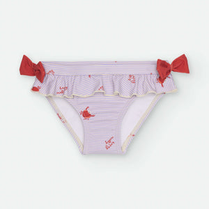 Braguita de baño rayas y cangrejos
