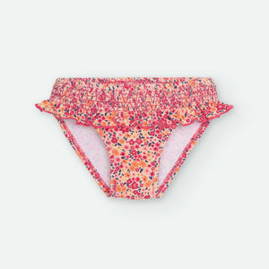 Braguita de baño flores liberty rojo