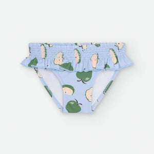 Braguita de baño manzanas azul