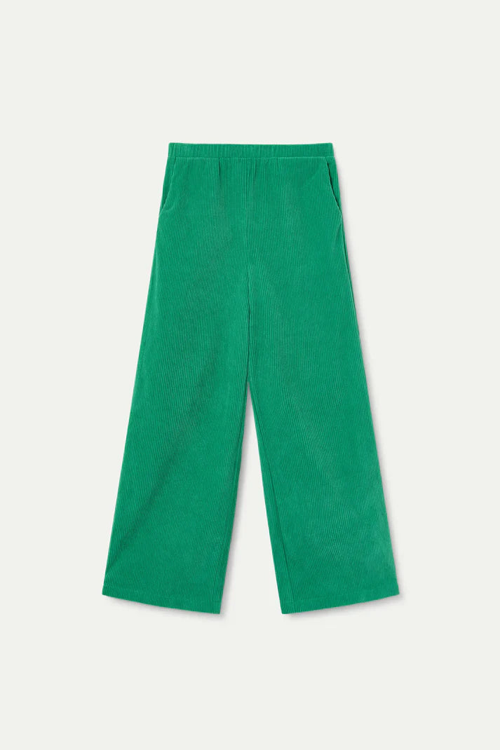 Green corduroy pants