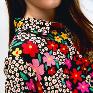 Vestido camisero Flores Giardino