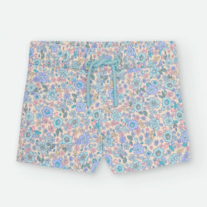 Boxer de baño flores liberty azul