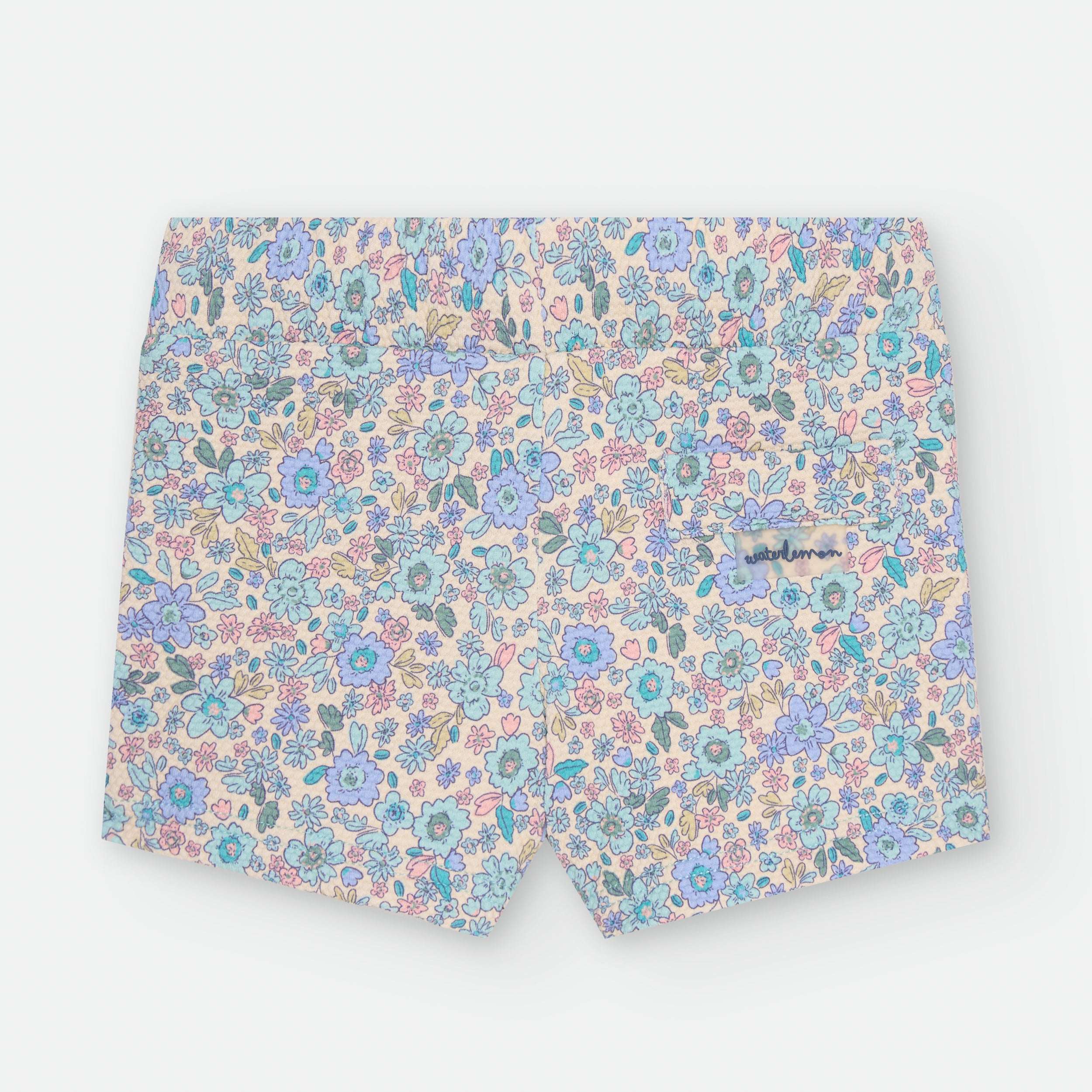 Boxer de baño flores liberty azul