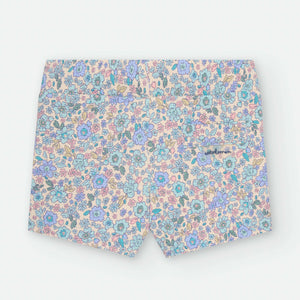 Boxer de baño flores liberty azul