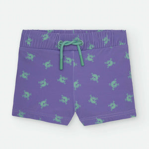 Boxer de baño calaveritas morado