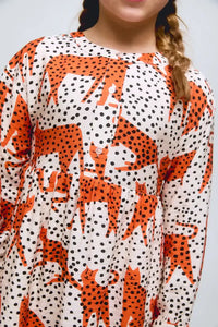 Vestido Estampado Gatos