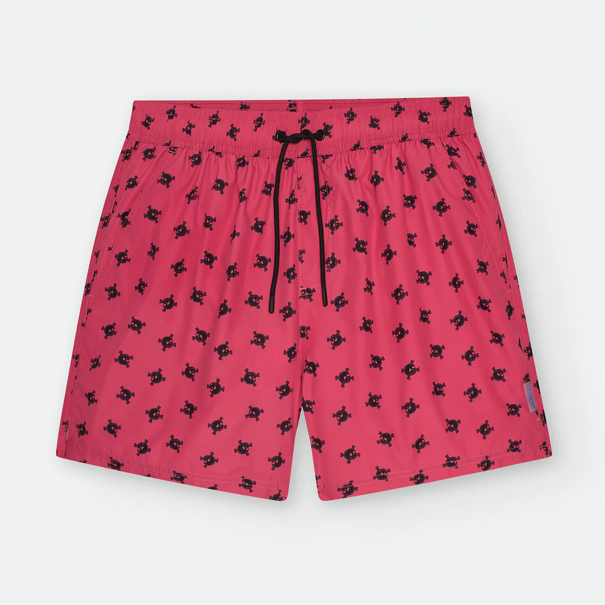 Bañador de Tela Calaveritas Rojo